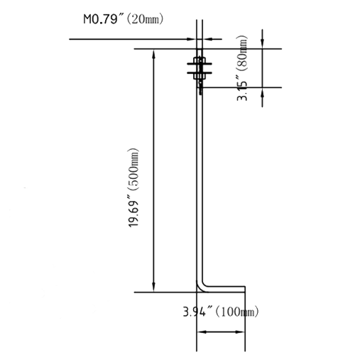 Light Post 10Ft Tall x 4 Inch 11G Wall Straight Round Steel Dark Bronze thumbnail 7