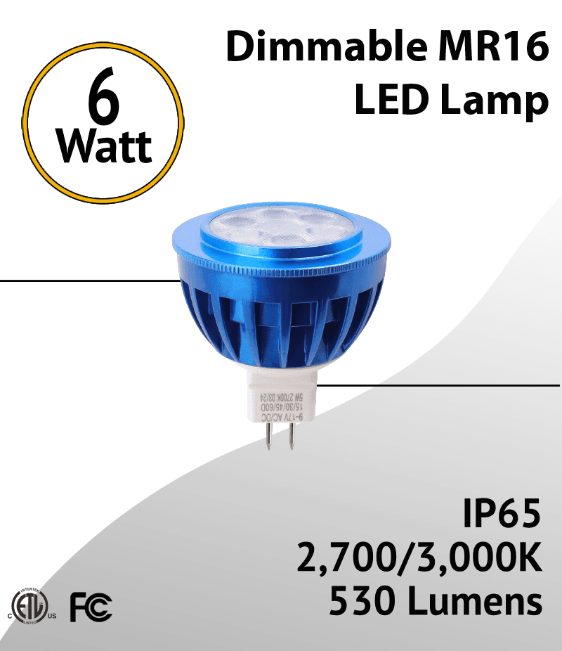 6W MR16 LED Bulb 530Lm Long Life and Water-Resistant  — image 1