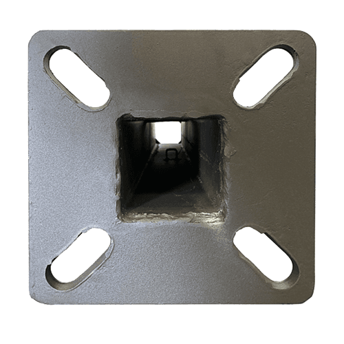 Steel Light Pole 15Ft Tall x 4 Inch 11G Wall Straight Square Dark Bronze thumbnail 2