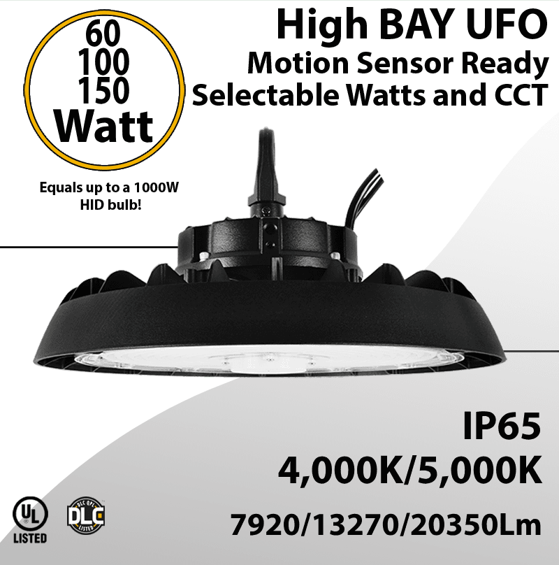 UFO Light LED High Bay 60/100/150W Motion Sensor Ready 7920/13270/20350Lm 4/5000K — image 1