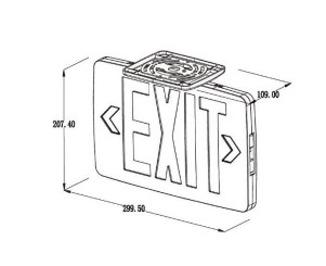 EXIT Light Lighted LED EXIT Sign Back Lit