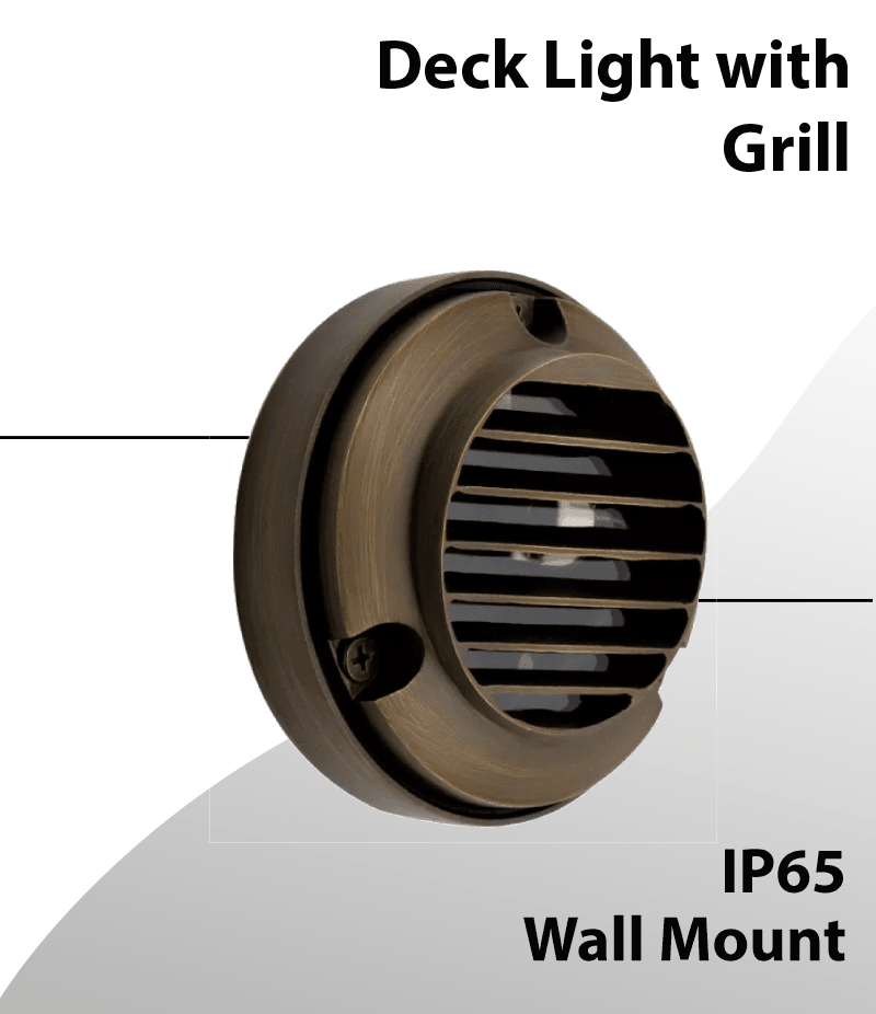Premium Deck Light - Solid Brass for Stairs Light & Steps Light