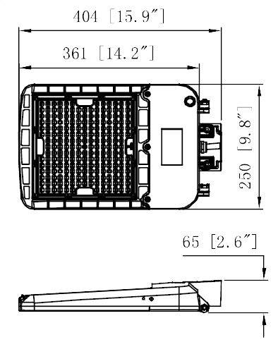 LED Street Light Tunable 150/100/70W 9450-20250Lm 3 CCT