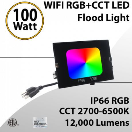 Outdoor Landscape Color Changing LED Flood Light IP66 12000Lm 100W (LED)