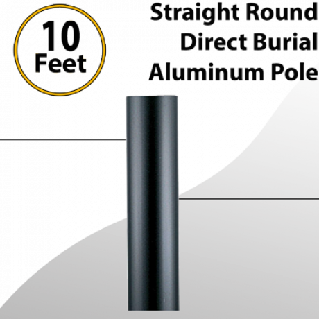 Direct Burial Light Post 10Ft Tall x 3 Inch 11G
