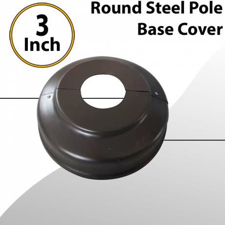 Steel Painted 3 inch Base Cover for Round Light Pole