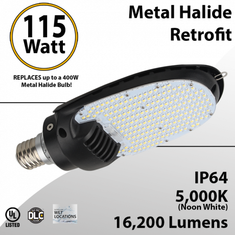 Metal Halide Led Replacement 115W 16200Lm  5000K