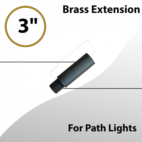 Brass Extension Raiser 3inch For Path Lights (LED)