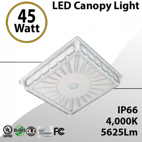  LED Parking Garage Canopy Light 4000K
