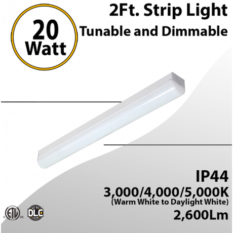 Tunable LED Linear Strip Dimmable - 20W & 3CCT 2600lm 