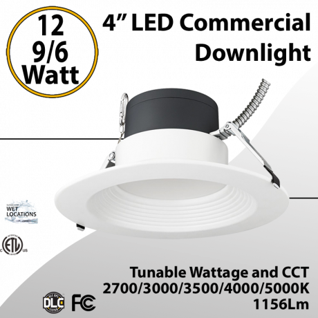 LED Commercial Downlight 4"