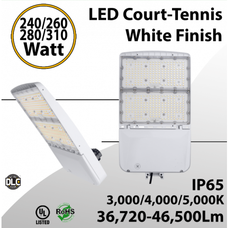Court Lights White 240/260/280/310W up to 46500Lm 3CCT 3000K 4000K 5000K (LED)
