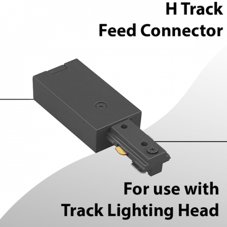  H Track 120V Live End Power Feed Connector 