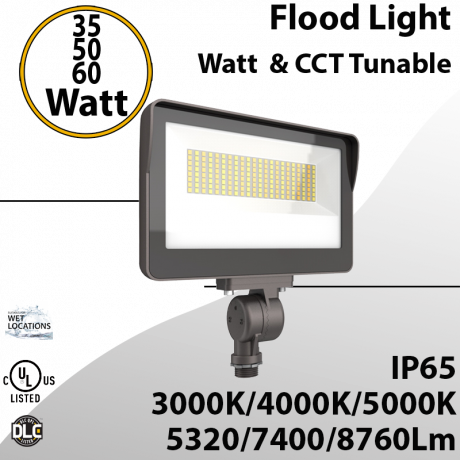 LED Flood Light 35/50/60W 30/40/50K Tunable