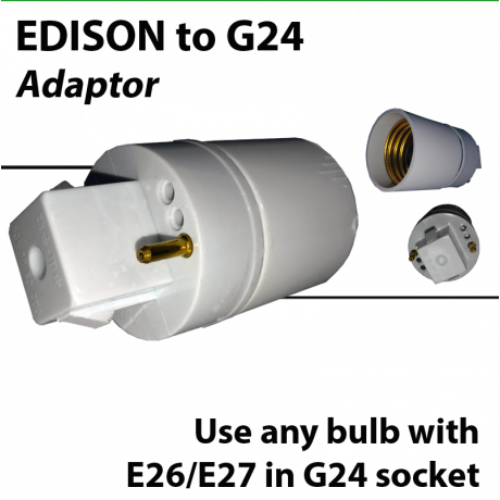 G24 to E26 adapter