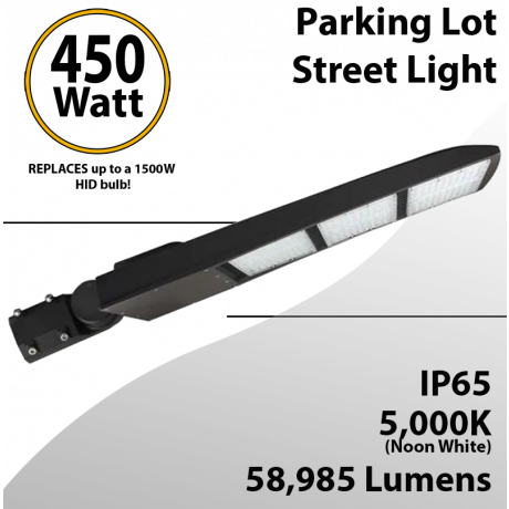 Street Light Parking Lot Light 450W 58985Lm 5000K UL IP65 DLC