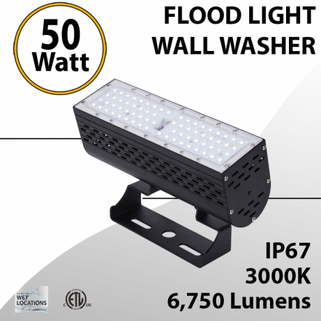 LED Flood Light 50W 6750 lumens 3000K IP67