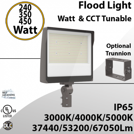 LED Flood Light 240/350/450W 30/40/50K Tunable