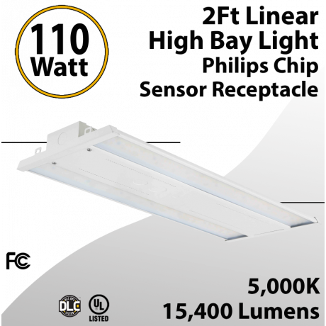 Linear High Bay 2Ft. Philips Chip 