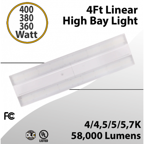 LED Linear High Bay 4Ft. Tunable