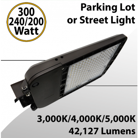 LED Street Light Tunable 300/240/200W 