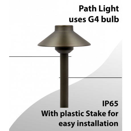 Pathlight for G4 Lamps - Elegant Light Bronze 