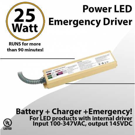 LED External Emergency Driver 25