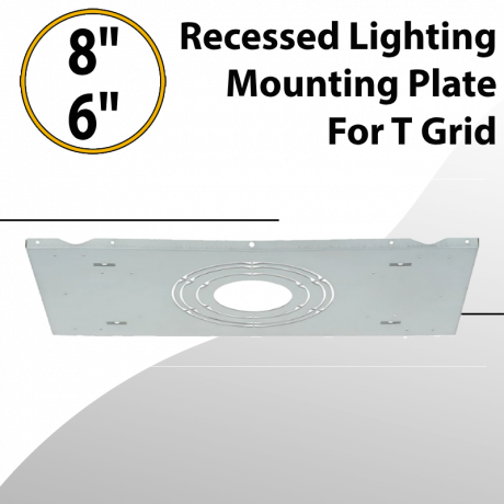 Recessed Lighting Mounting Plate for T Grid 