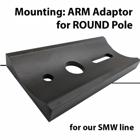 Mounting: Adaptor for Round pole for SMW series