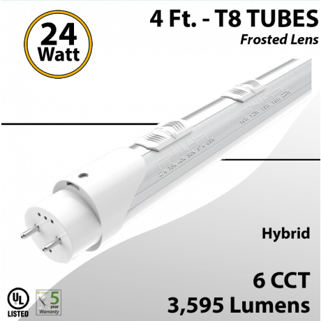 LED T8 Bulb Tube Light 4Ft 10W-24W