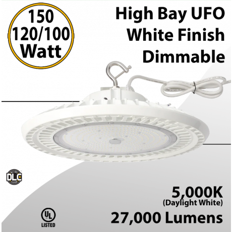 UFO LED Light 150/120/100W White Dimmable