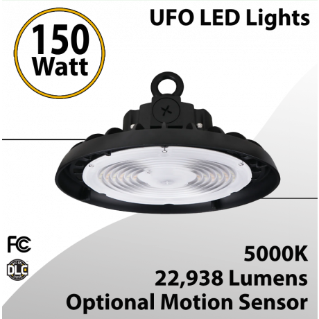 UFO LED Lights 150W Optional Motion Sensor 22938Lm 5000K