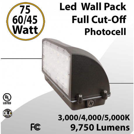 LED Wal Pack Lights Full Cut-Off