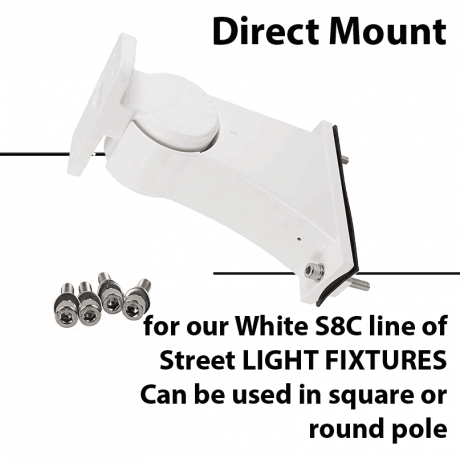 Direct mount for White S8C street light fixtures