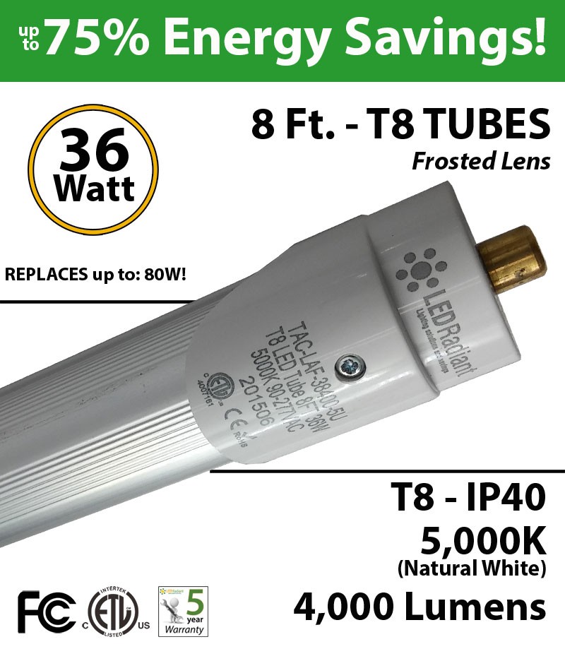 Tube Néon LED 120cm T8 36W