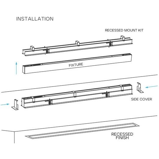 Architectural Linear Light for Recessed Mounting 4Ft | LEDRadiant