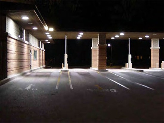 LED Canopy Lights 60Watt Bronze 5000K Parking Garage Security UL DLC Listed 