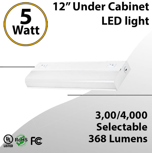 12 Inch 5W Tunable LED Under Cabinet Light | LEDRadiant
