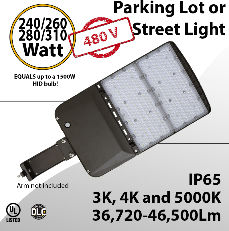 480v led parking lot lights cheap