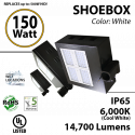 LED Shoebox Parking Area Fixture 150 Watts, replaces up to 650 Watts 