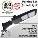 480 Volts Led Light 300W 39090Lm 5000K UL IP65 DLC