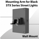 Wall Mount for Black STX Street Light