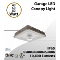 Adjustable LED Canopy Lights - CCT Tunable 60W to 80W