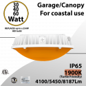 LED Canopy Light Turtle Safe Coastal Use 30/40/60W 8187Lm