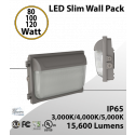 Commercial LED Wall Pack | Watt Selectable 80W - 120W CCT | Photocell 