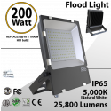 LED Flood light 200W 25800 Lm 5000K Outdoor IP65 UL DLC
