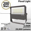 LED Flood light 200W 29000 Lm 5000K Outdoor IP66 UL DLC