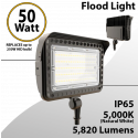 LED flood light 15W 5000K with knuckle mount 1950 lumens 