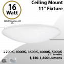 LED Flush Mount Ceiling Light Fixture 4000K 20W 1600Lm 14''