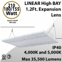 High Bay Led Light 1.2Ft. 210/180/155W 120-277 VAC 32000Lm 4000-5000K